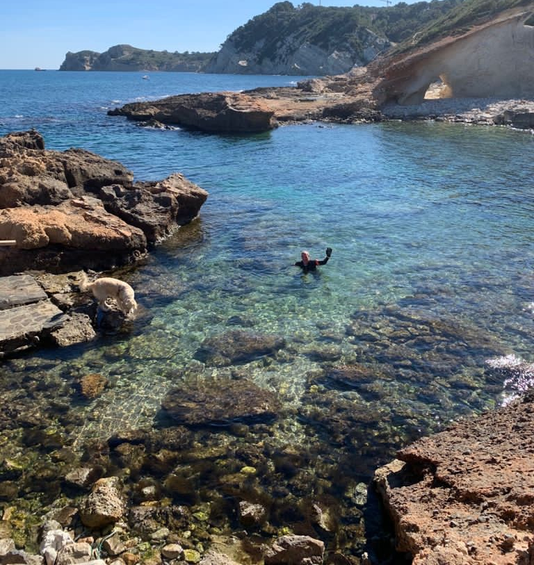 Swimming in Javea in March